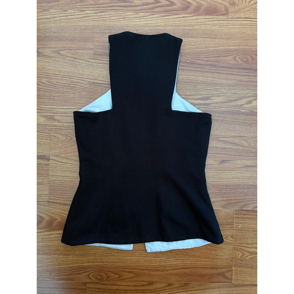Vintage Linda Segal Avant Garde Zip Front Structured Vest Top 90s designer - Picture 5 of 6